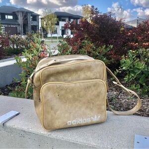 Adidas originals vintage leather bag